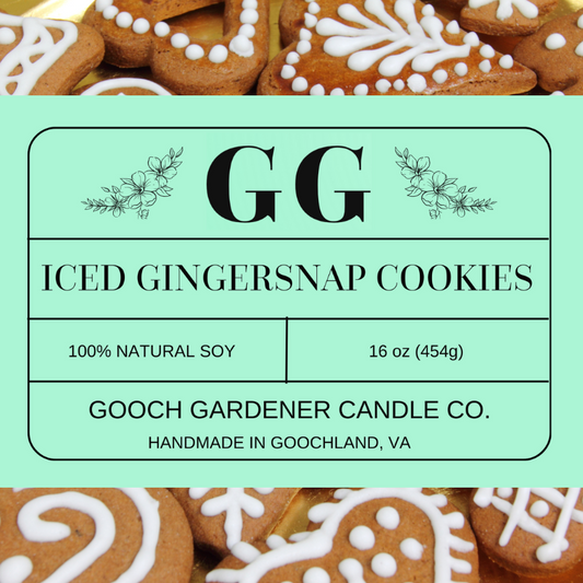 Iced Gingersnap Cookies